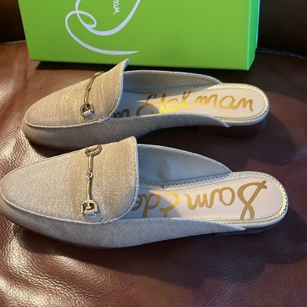Sam Edelman Linnie Natural Metlinen mules - Picture 4 of 4